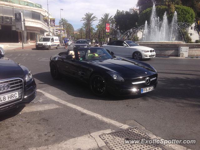 Mercedes SLS AMG spotted in Puerto Banus, Spain