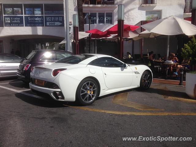 Ferrari California spotted in Puerto Banus, Spain