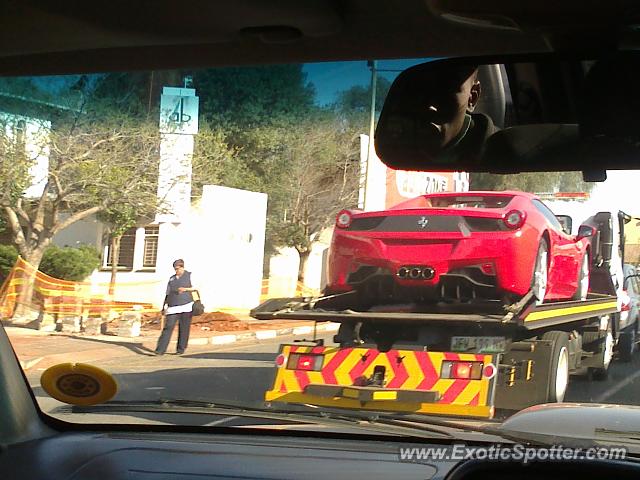 Ferrari 458 Italia spotted in Klerksdorp, South Africa