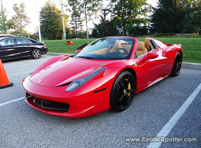 Ferrari 458 Italia spotted in Moreland Hills, Ohio