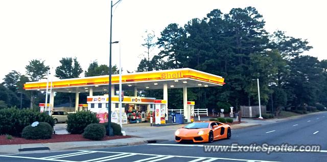 Lamborghini Aventador spotted in Charlotte, North Carolina