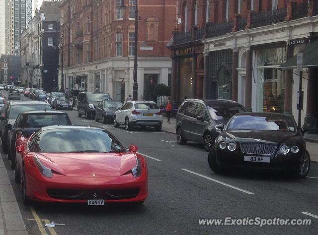 Ferrari 458 Italia spotted in London, United Kingdom