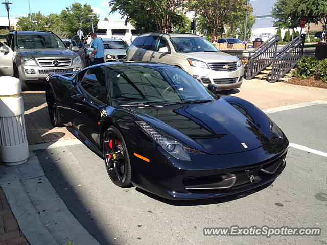 Ferrari 458 Italia spotted in Charlotte, North Carolina