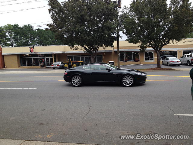 Aston Martin DB9 spotted in Charlotte, North Carolina