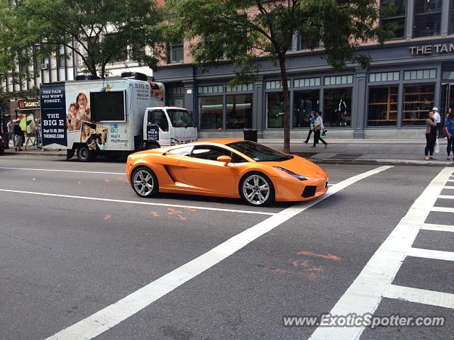 Lamborghini Gallardo spotted in Boston, Massachusetts