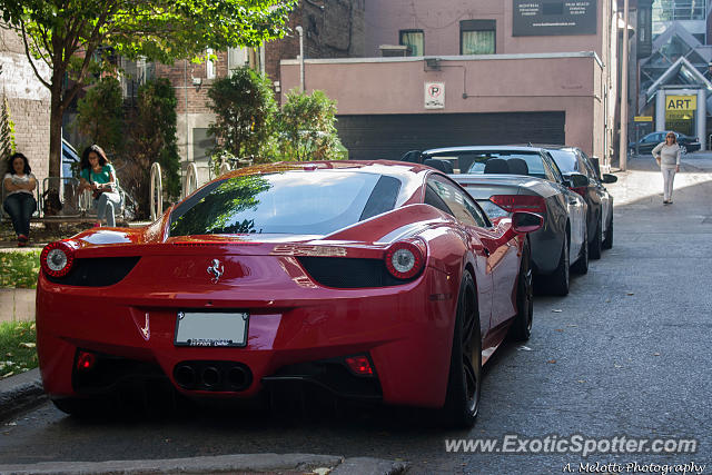 Ferrari 458 Italia spotted in Montreal, Canada