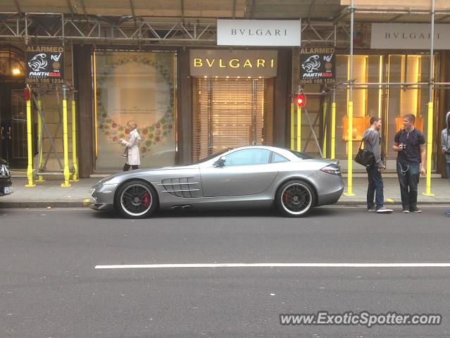 Mercedes SLR spotted in London, United Kingdom