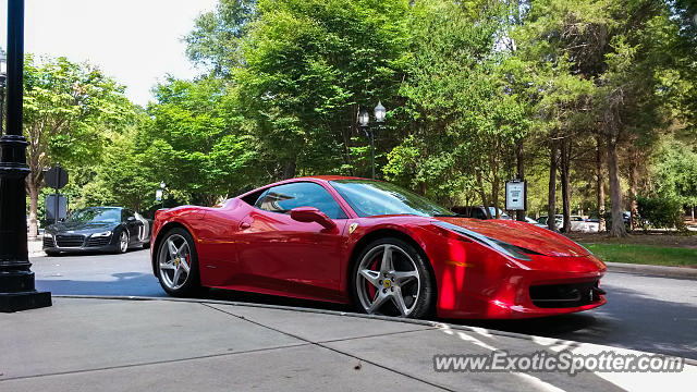 Ferrari 458 Italia spotted in Charlotte, North Carolina