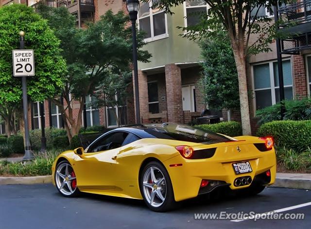 Ferrari 458 Italia spotted in Atlanta, Georgia