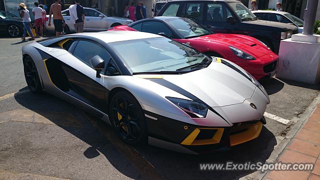 Lamborghini Aventador spotted in Marbella, Spain