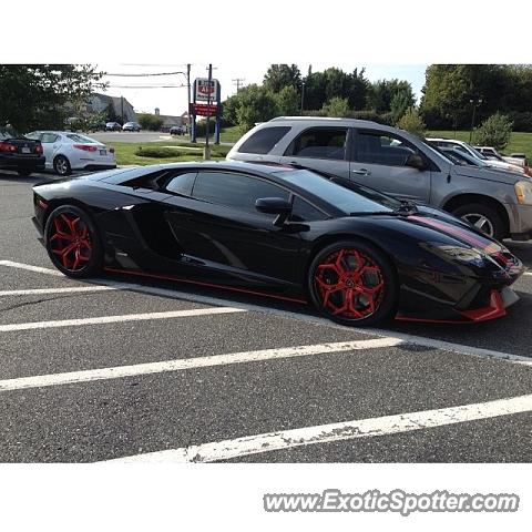 Lamborghini Aventador spotted in Bel Air, Maryland