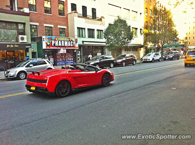 Lamborghini Gallardo spotted in Manhattan, New York