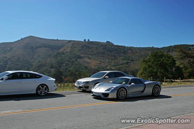 Porsche 918 Spyder spotted in Carmel, California