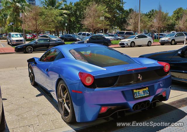 Ferrari 458 Italia spotted in Miami, Florida