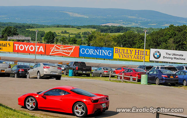 Ferrari 458 Italia spotted in Watkins Glen, New York