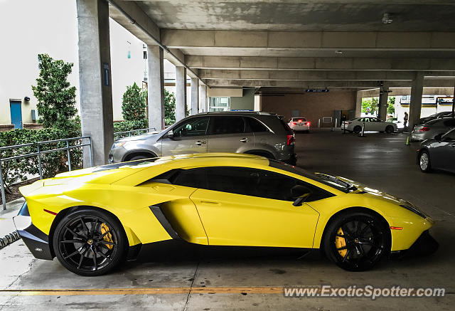 Lamborghini Aventador spotted in Dallas, Texas