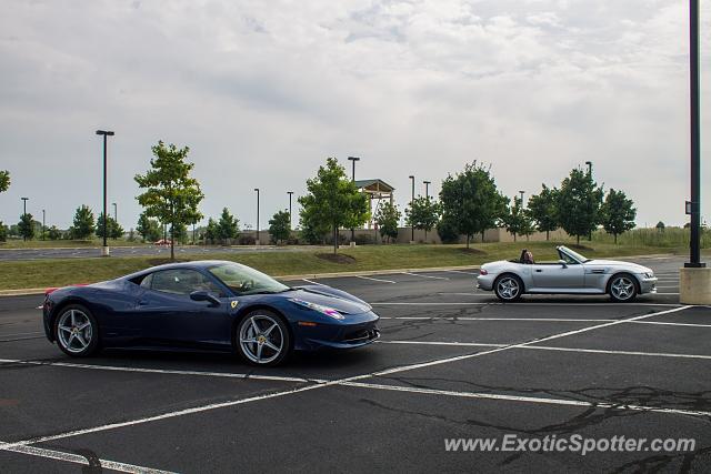 Ferrari 458 Italia spotted in Barrington, Illinois