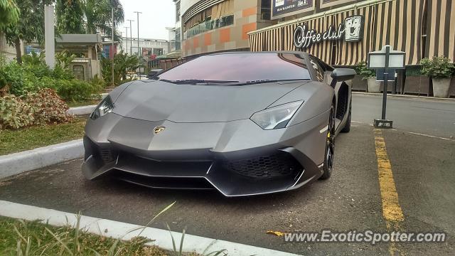 Lamborghini Aventador spotted in Jakarta, Indonesia