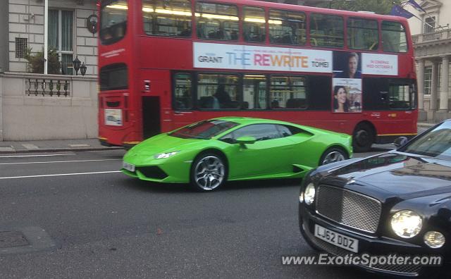 Lamborghini Huracan spotted in London, United Kingdom