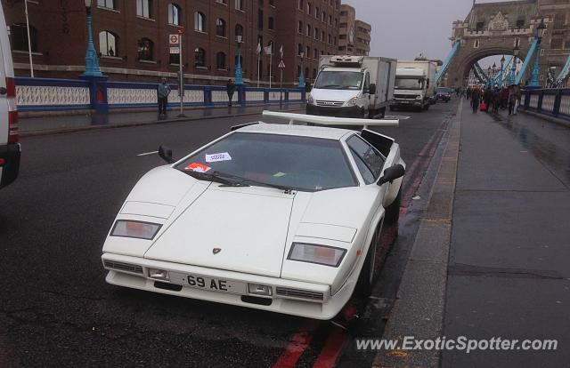 Lamborghini Countach spotted in London, United Kingdom