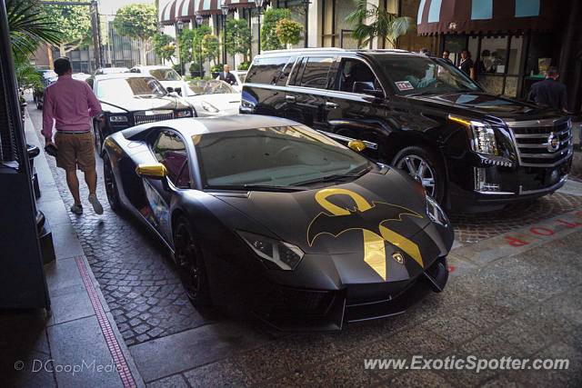 Lamborghini Aventador spotted in Beverly Hills, California