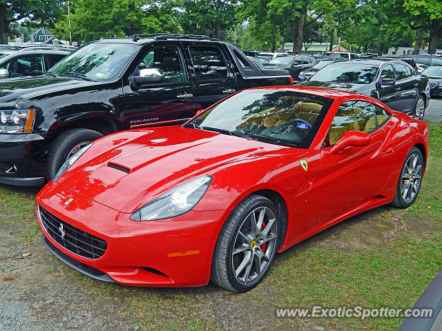 Ferrari California spotted in Saratoga Springs, New York