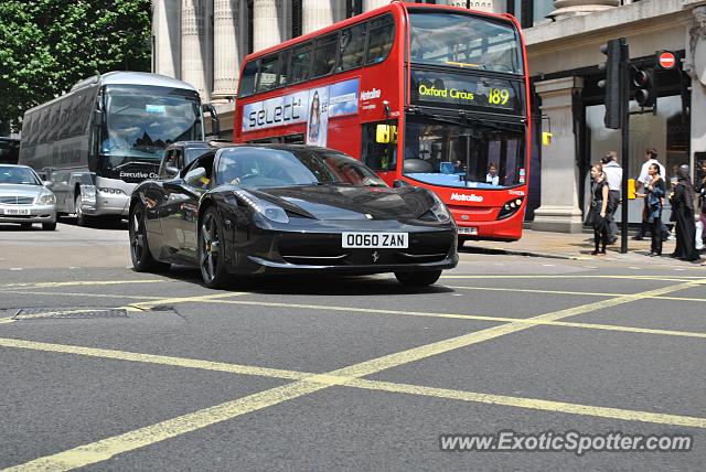 Ferrari 458 Italia spotted in London, United Kingdom