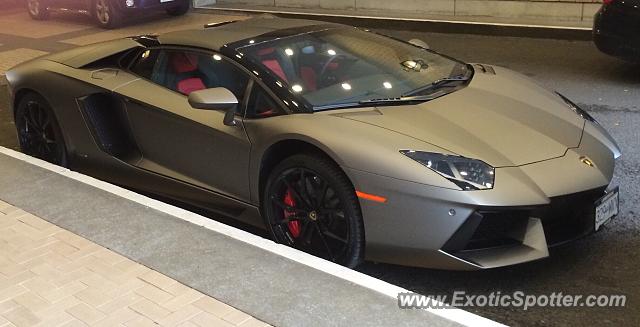 Lamborghini Aventador spotted in Vancouver, Canada