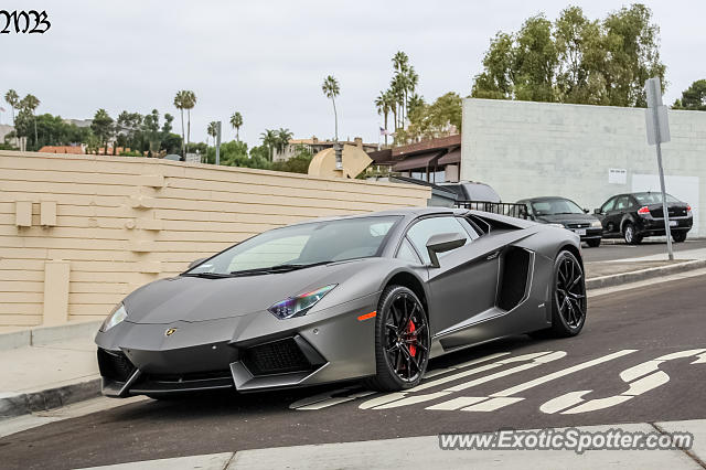 Lamborghini Aventador spotted in Newport Beach, California