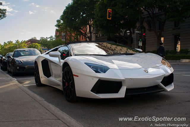 Lamborghini Aventador spotted in Montreal, Canada