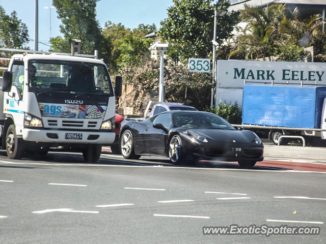 Ferrari 458 Italia spotted in Brisbane, Australia