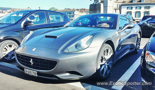 Ferrari California spotted in Zurich, Switzerland