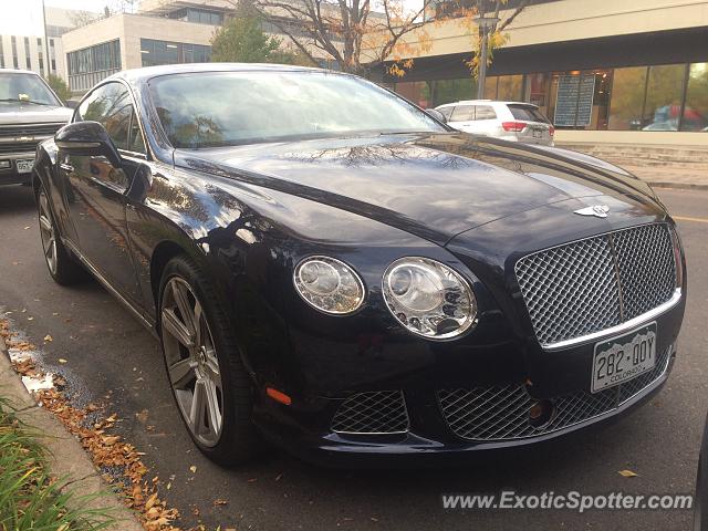 Bentley Continental spotted in Cherry Creek, Colorado