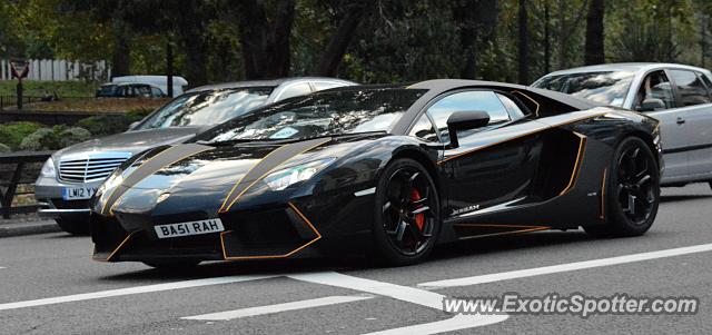 Lamborghini Aventador spotted in London, United Kingdom