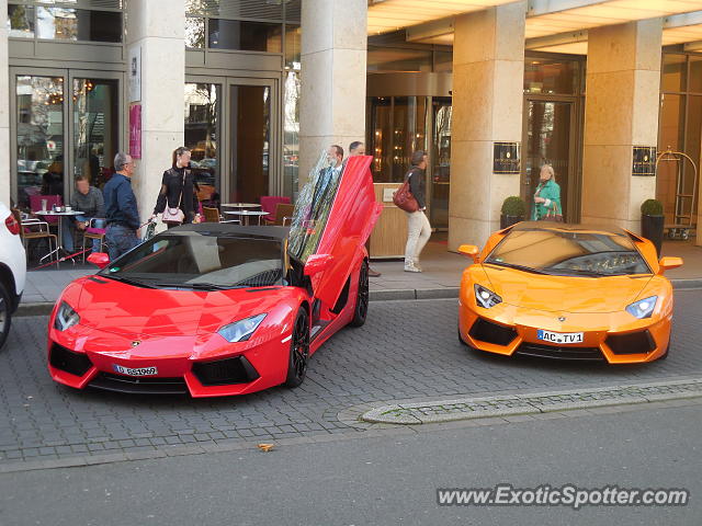 Lamborghini Aventador spotted in Düsseldorf, Germany