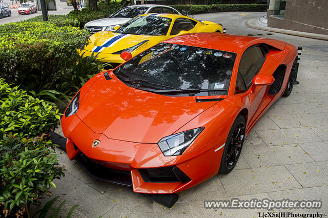 Lamborghini Aventador spotted in Kuala Lumpur, Malaysia