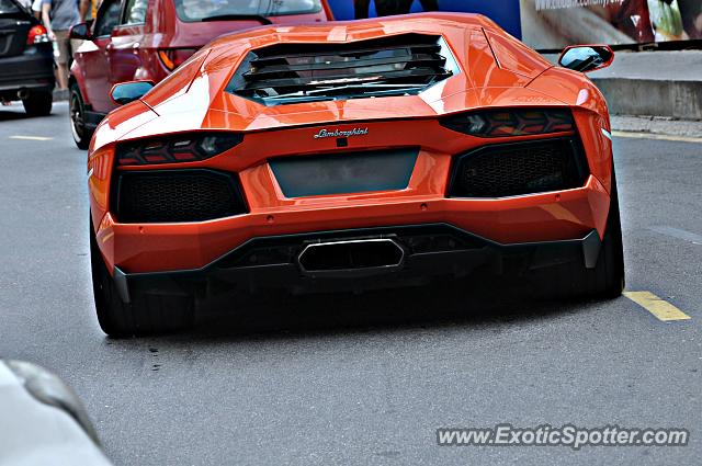 Lamborghini Aventador spotted in Bukit Bintang KL, Malaysia