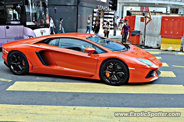 Lamborghini Aventador spotted in Bukit Bintang KL, Malaysia