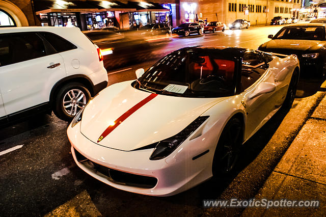 Ferrari 458 Italia spotted in Indianapolis, Indiana