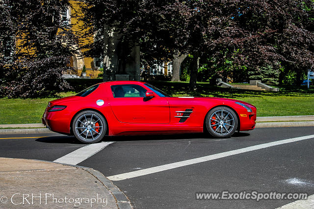 Mercedes SLS AMG spotted in Greenwich, Connecticut