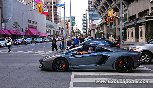 Lamborghini Aventador spotted in Toronto, Ontario, Canada