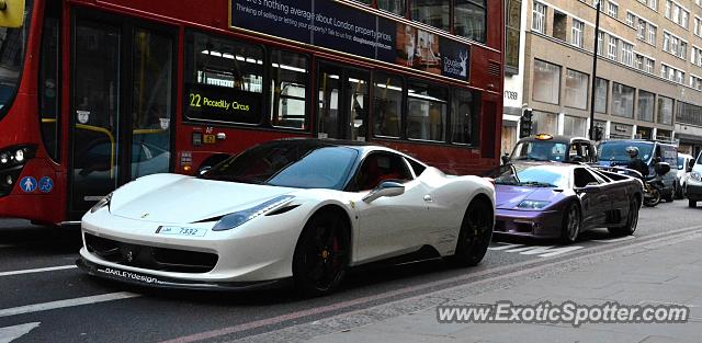 Ferrari 458 Italia spotted in London, United Kingdom