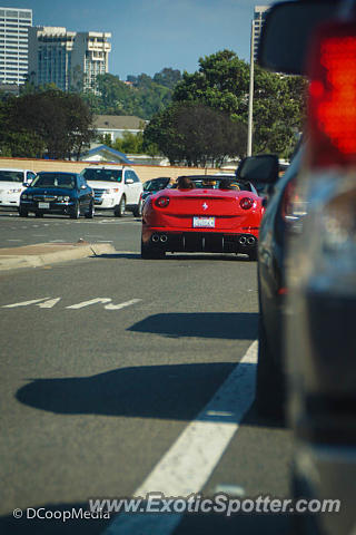 Ferrari California spotted in Newport Beach, California