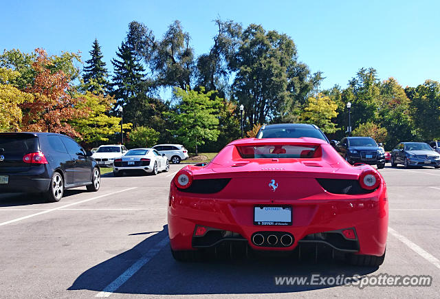 Ferrari 458 Italia spotted in Vaughan, Ontario, Canada