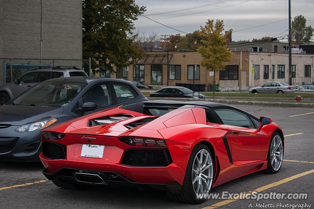 Lamborghini Aventador spotted in Montreal, Canada