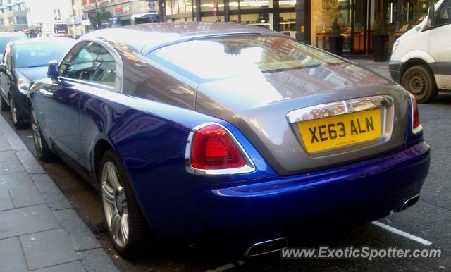 Rolls Royce Wraith spotted in London, United Kingdom