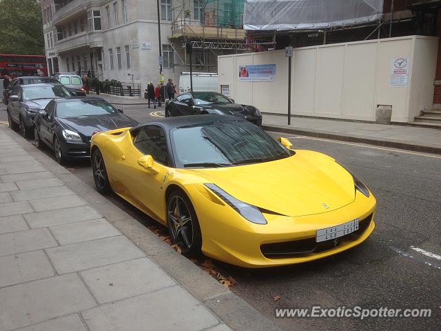 Ferrari 458 Italia spotted in London, United Kingdom