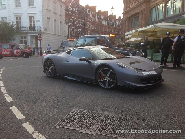 Ferrari 458 Italia spotted in London, United Kingdom