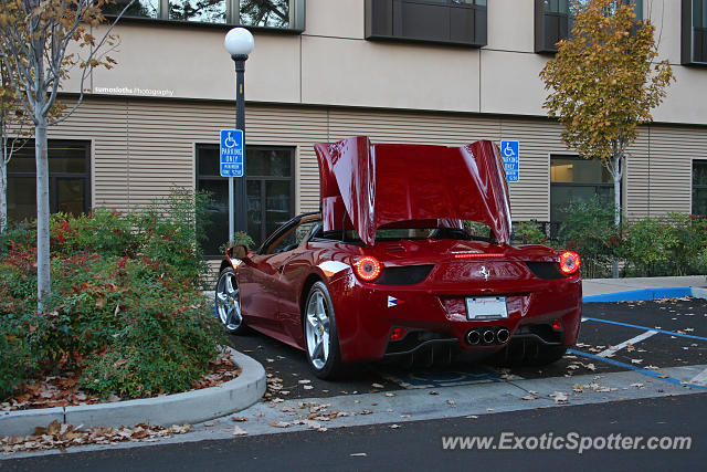 Ferrari 458 Italia spotted in Stanford, California