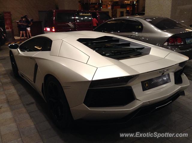 Lamborghini Aventador spotted in Paranaque, Philippines